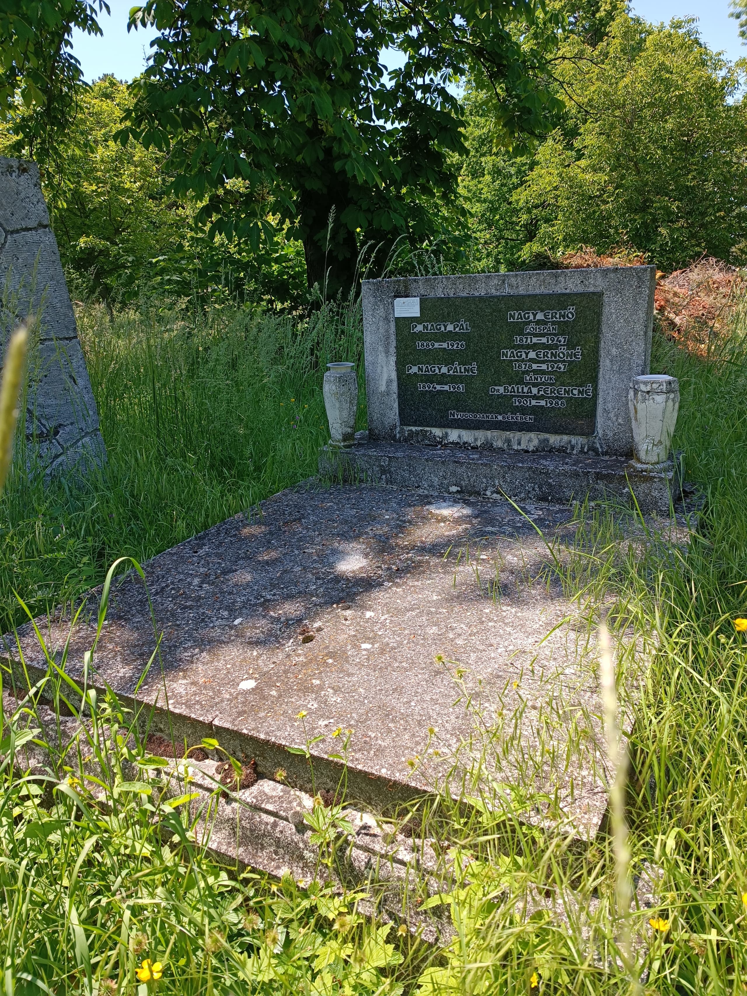peremartoni Nagy Ernő sírja