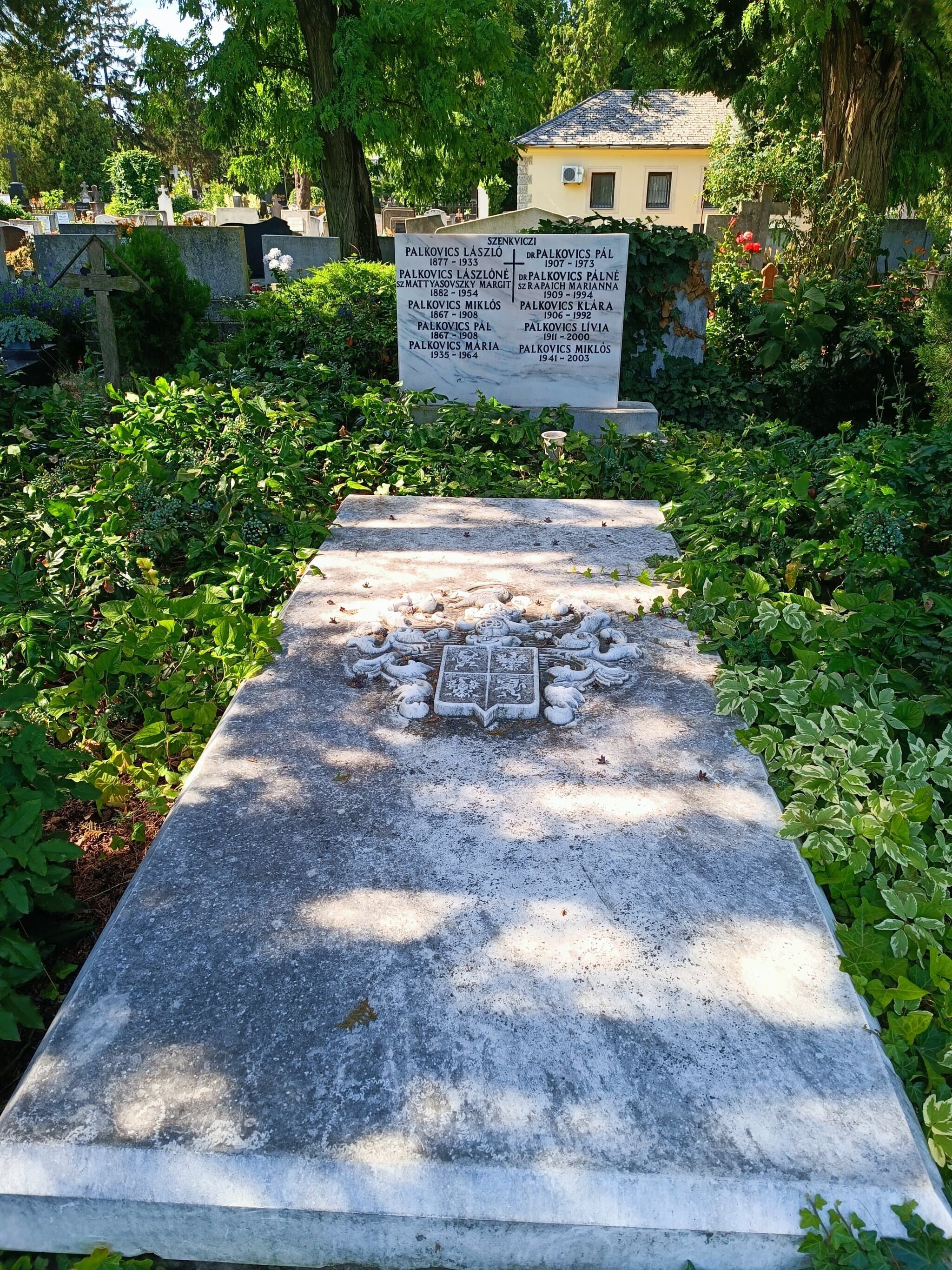 szenkviczi Palkovics László sírja
