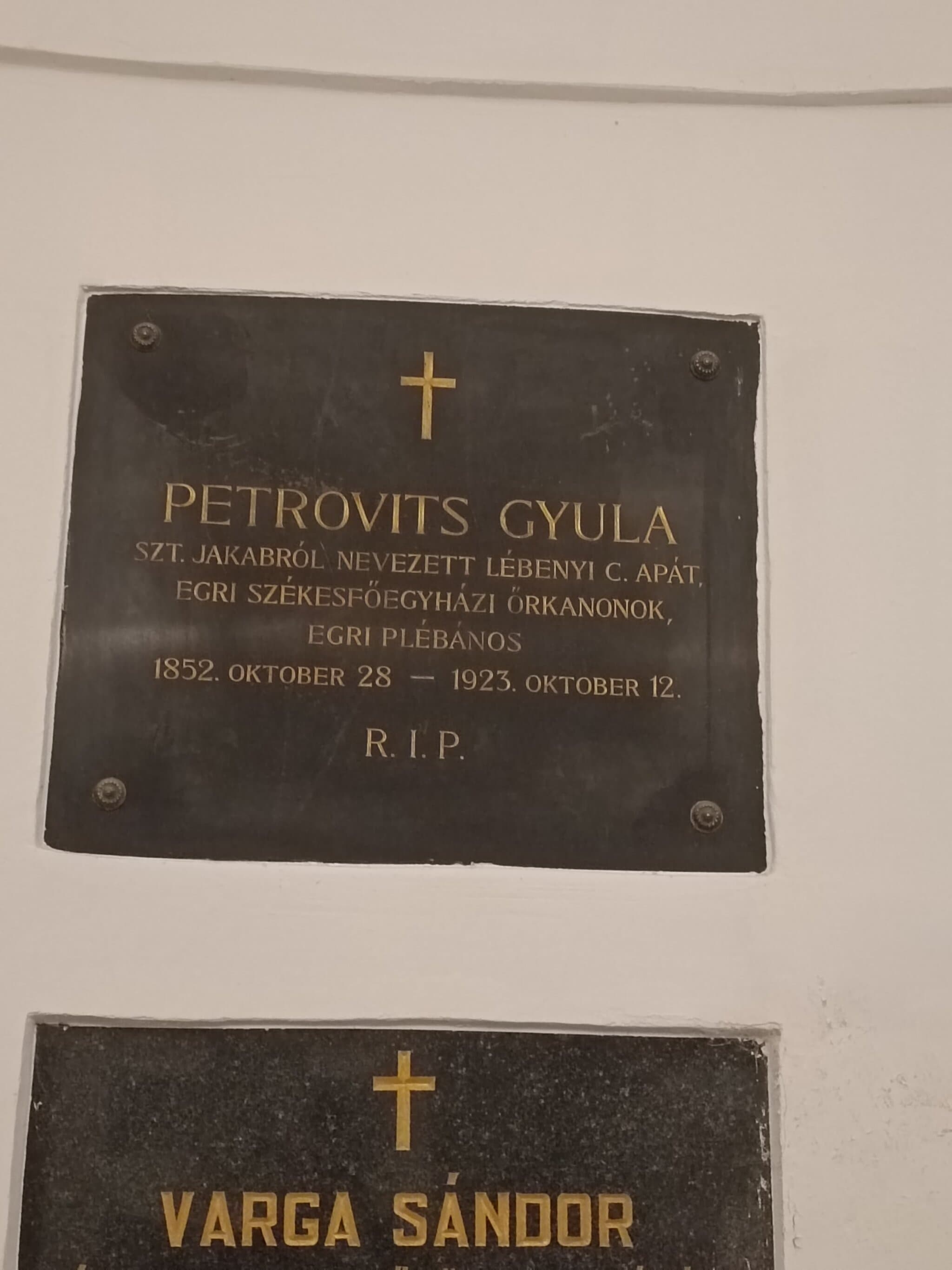 Petrovits Gyula sírja