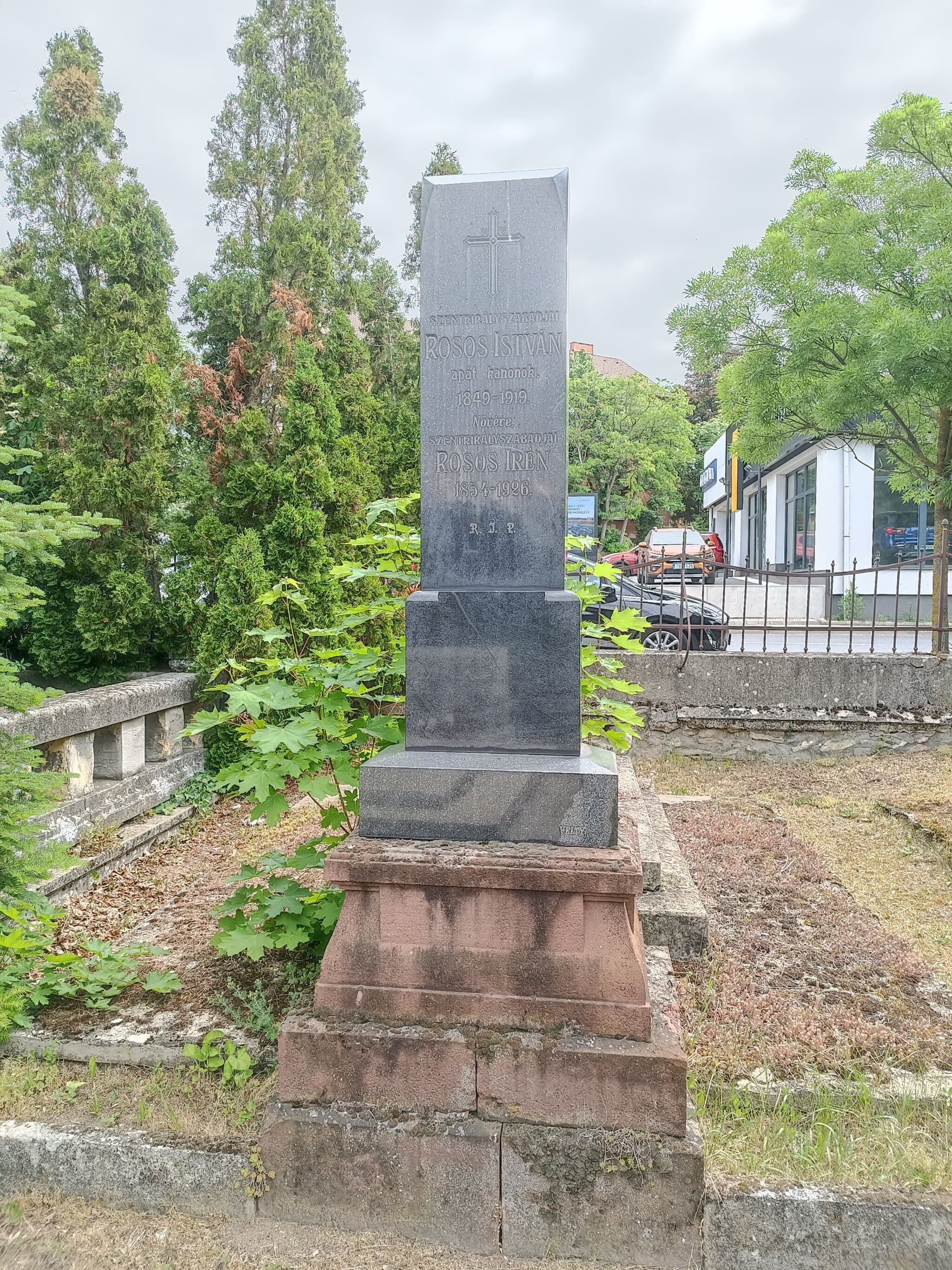 szentkirályszabadjai Rosos István 1849 sírja