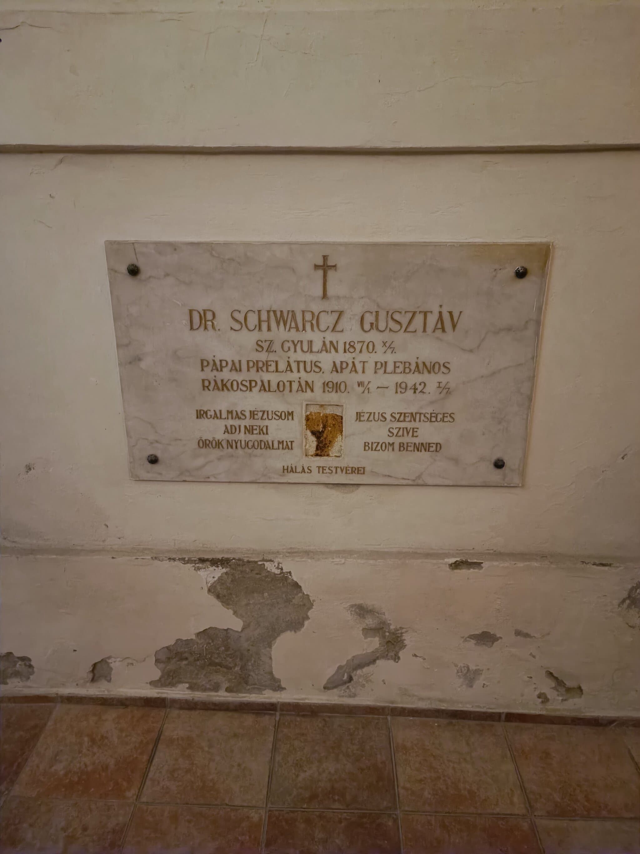 Schwarcz Gusztáv sírja