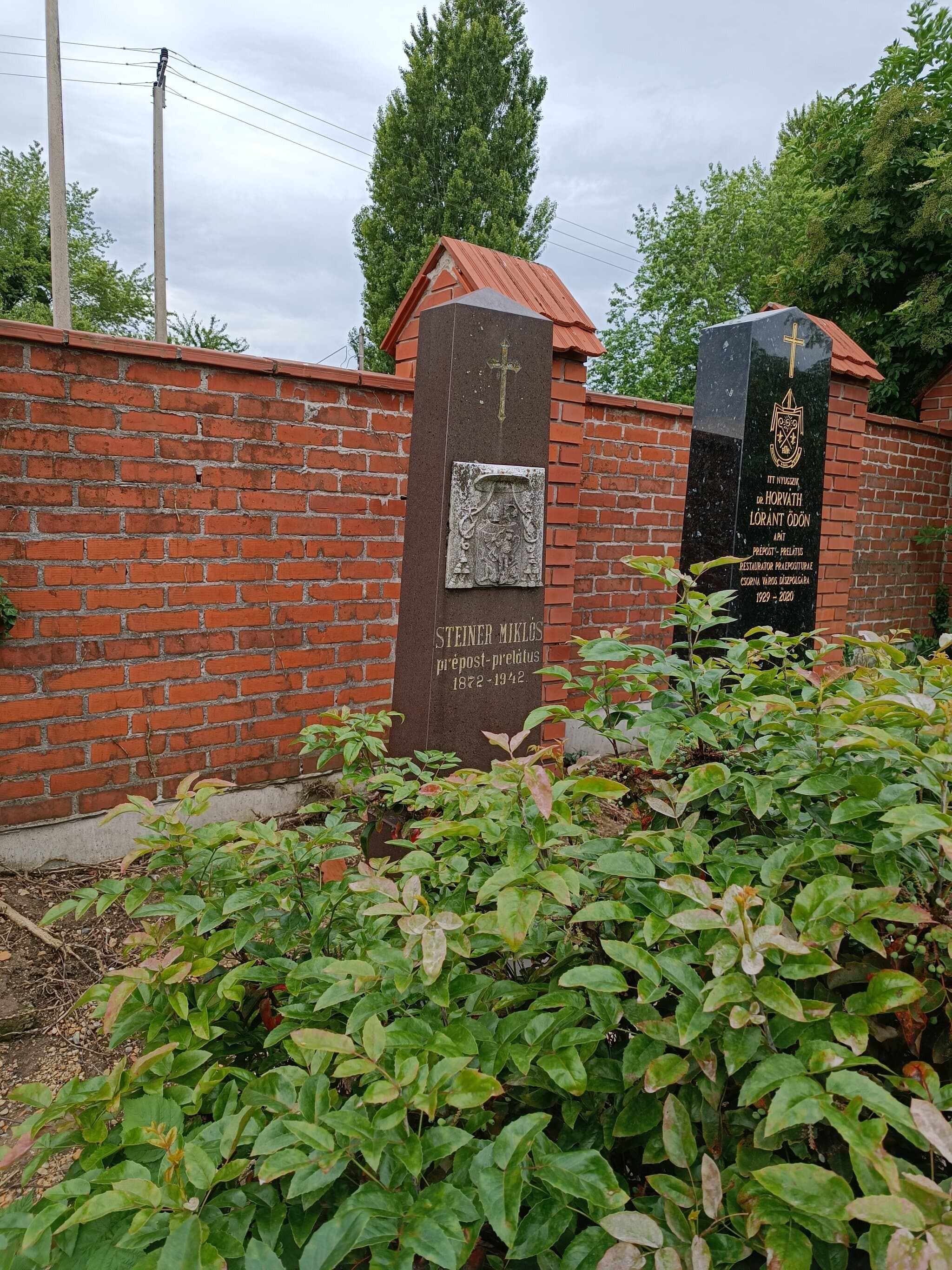 Steiner Miklós O.Praem sírja