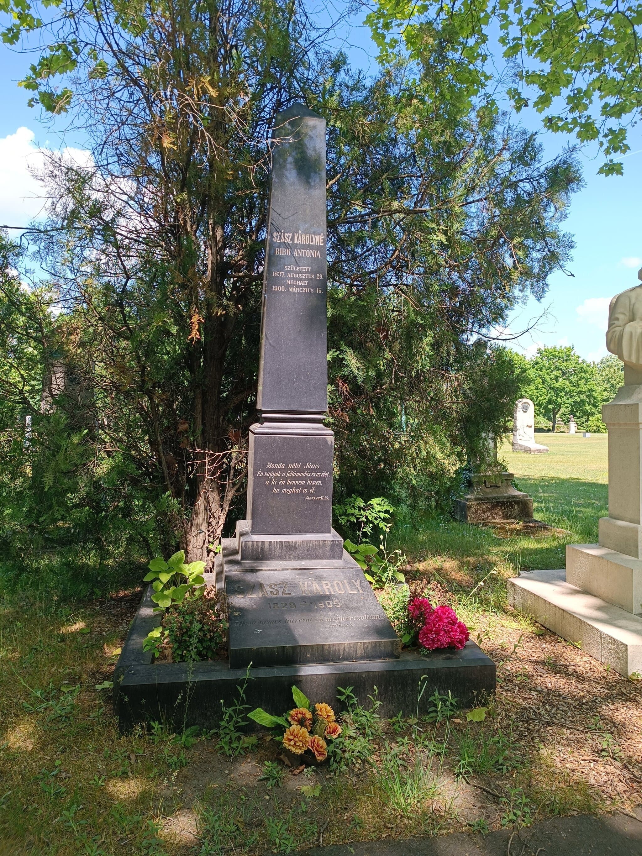 szemerjai Szász Károly 1829 sírja