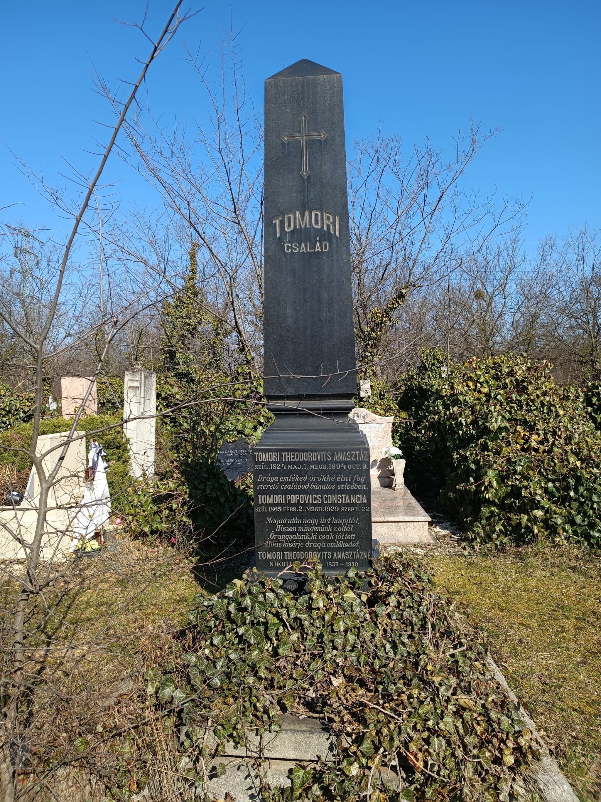 Tomori Anasztáz sírja