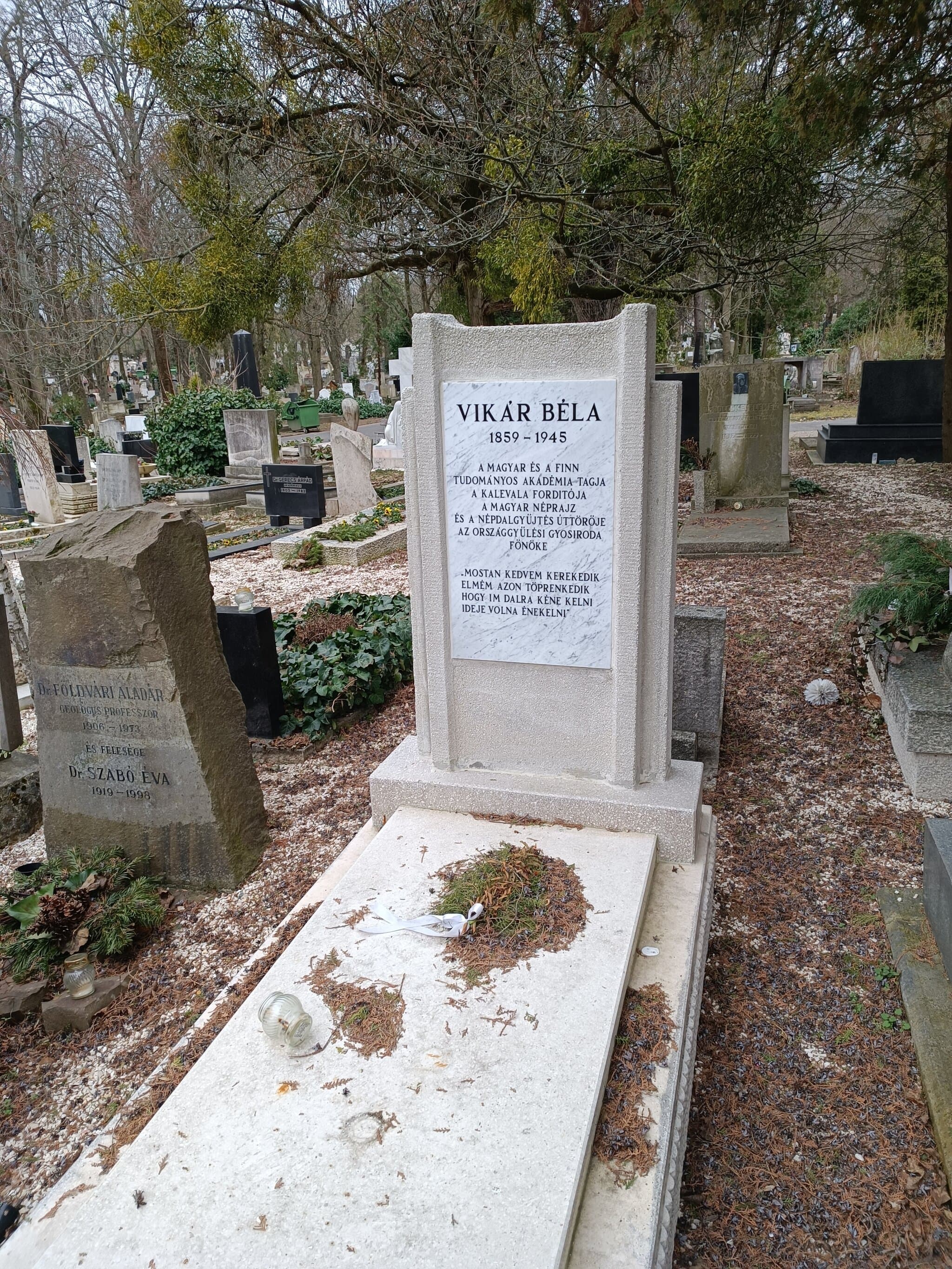 Vikár Béla sírja