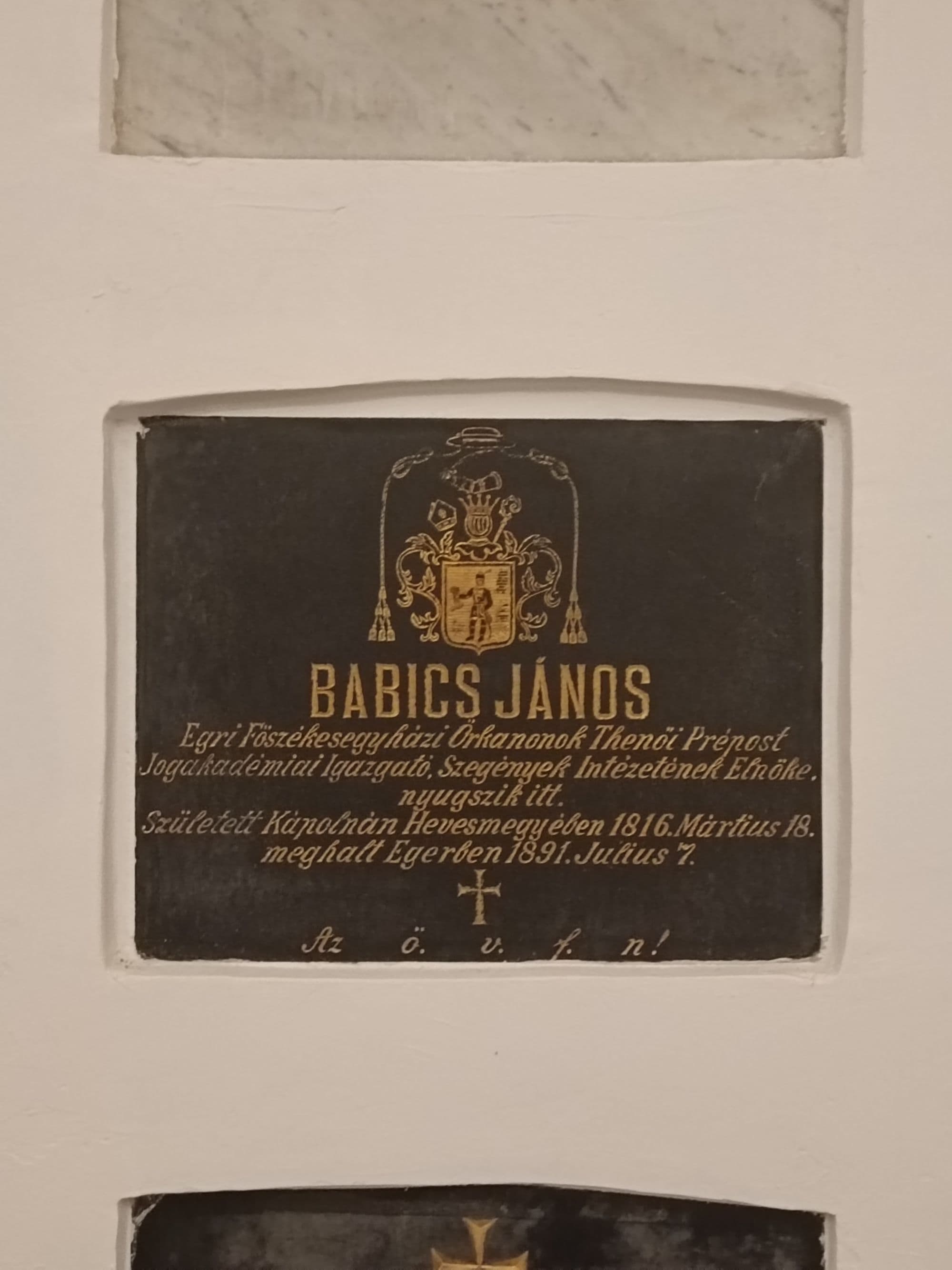 Babics János sírja