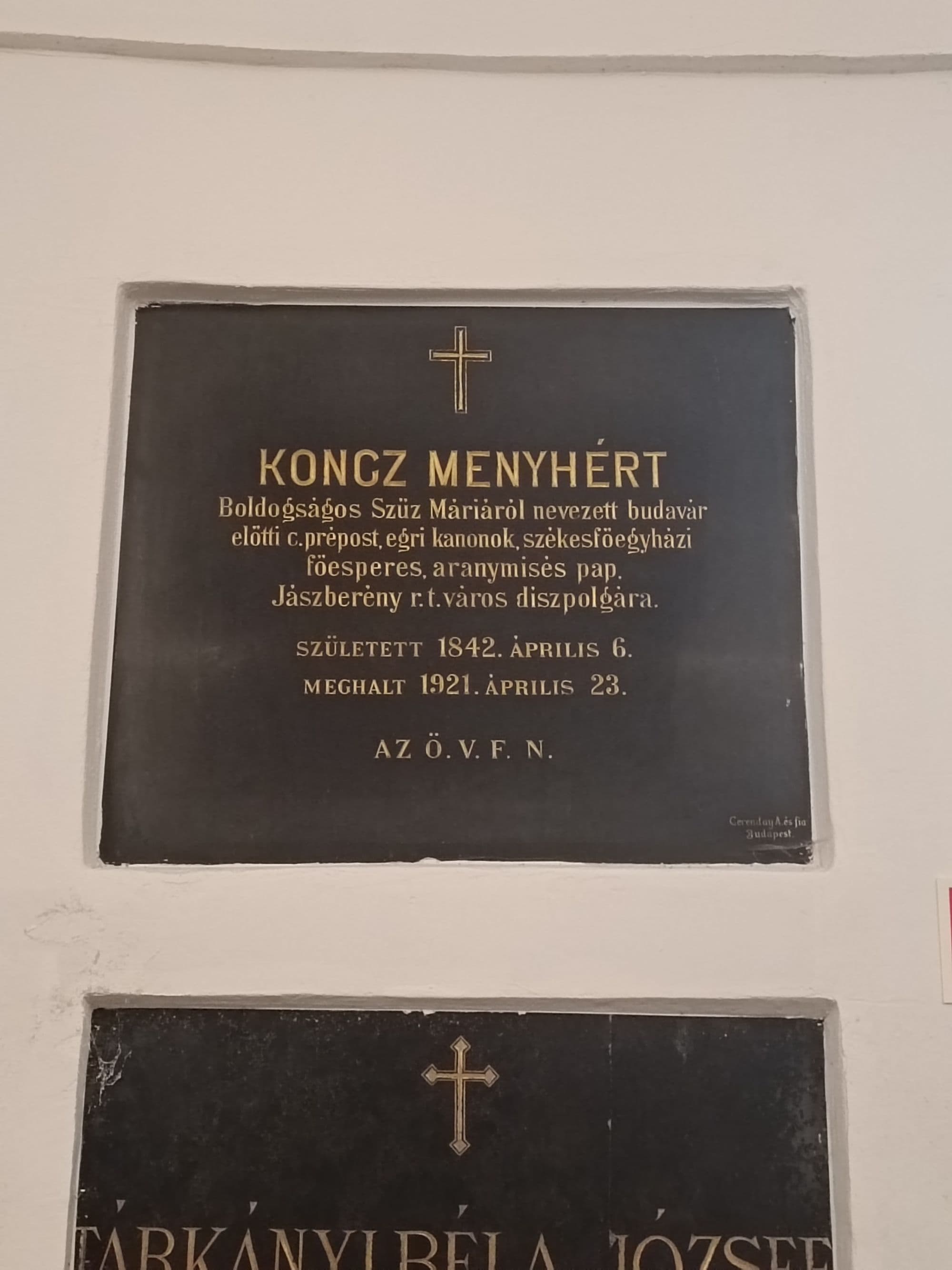 Koncz Menyhért sírja