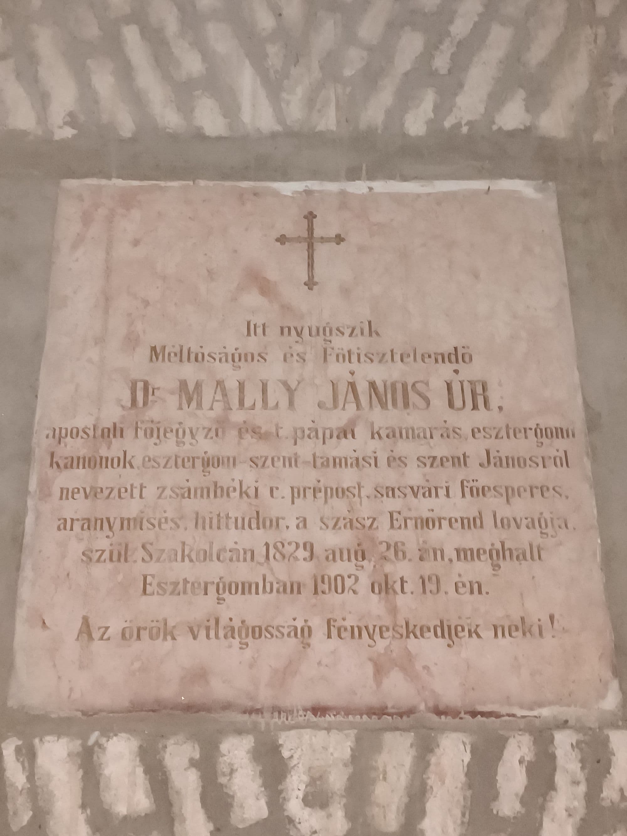 Mally János sírja