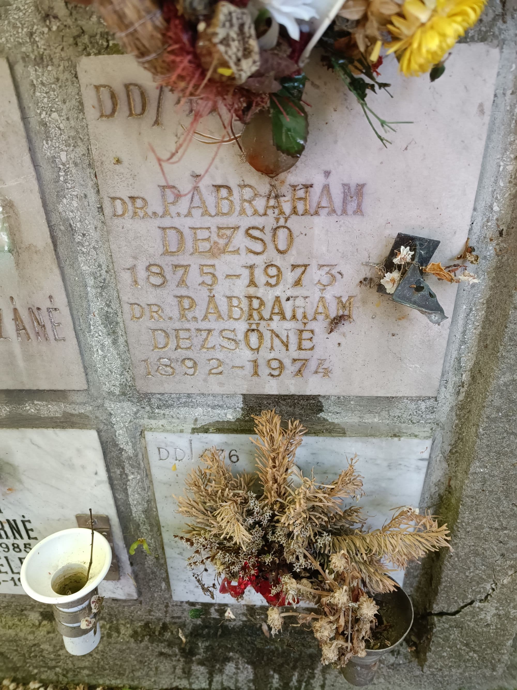 danczkai P. Ábrahám Dezső sírja